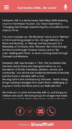Fairbanks United Methodist Screenshot 2