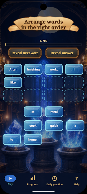 Scrambly: English Grammar Screenshot 1