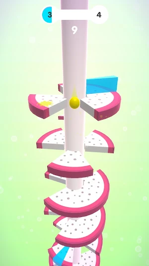 Helix pong: fruit jump slide Screenshot 3