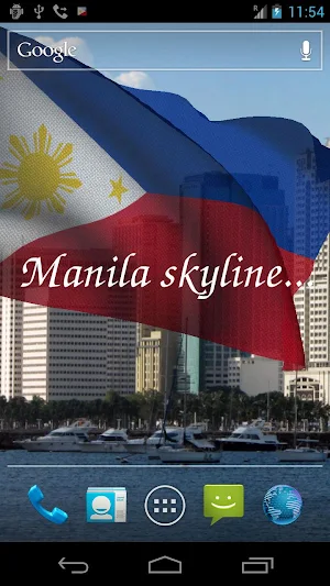 Philippines Flag Live Wallpaper Screenshot 2