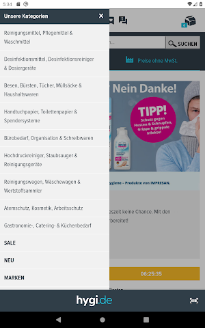 Hygi.de Shopping-App Screenshot 3