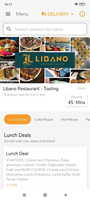 Libano Restaurant - Balham Screenshot 0