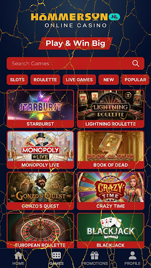 Hommerson Casino Screenshot 3