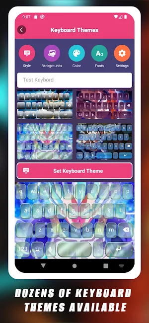 Anime Saiyanz Keyboard Theme Screenshot 1