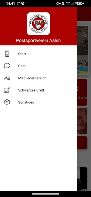 Postsportverein Aalen Screenshot 2