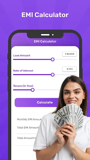 EasyCash - EMI Loan Calculator Screenshot 1