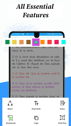 La Sainte Bible in french Screenshot 0
