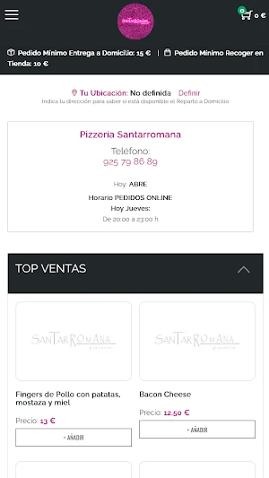 Pizzería Santarromana Screenshot 1