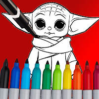 Baby yoda Coloring Book