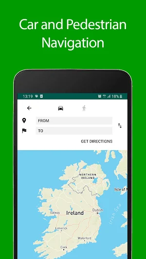 Ireland Offline Map and Travel Guide Screenshot 1