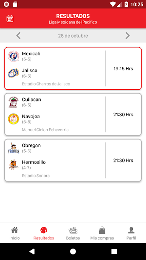 Águilas de Mexicali Oficial Screenshot 1