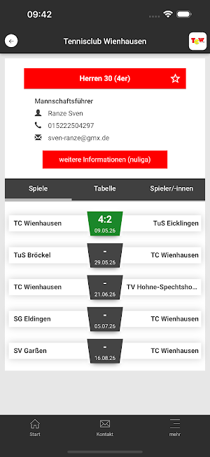 Tennisclub Wienhausen Screenshot 2