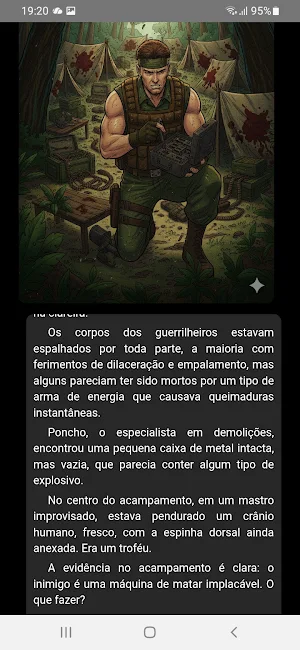 Predador - Livro jogo Screenshot 2