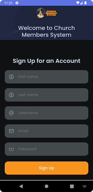 Church Members System Screenshot 2