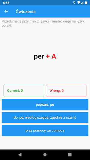 Niemieckie przyimki i rekcja Screenshot 2
