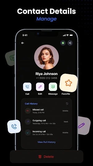 Contacts : Home Launcher Screenshot 3