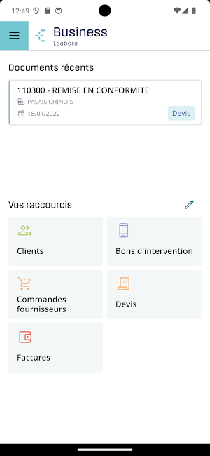 Esabora.Business.Mobile Screenshot 0
