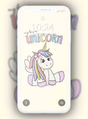 Kawaii Unicorn Wallpaper Screenshot 0