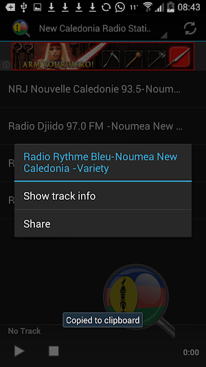 New Caledonia Radio Stations Screenshot 2