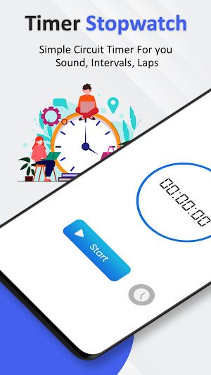 Easy Stopwatch & Timer Screenshot 0