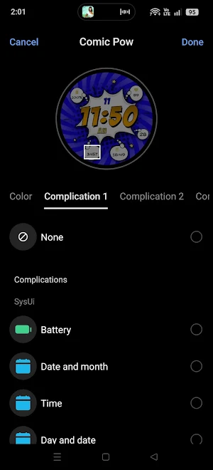 Comic Pow Watch Face 2026 Screenshot 1