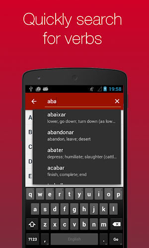 Portuguese Verb Conjugator Screenshot 1