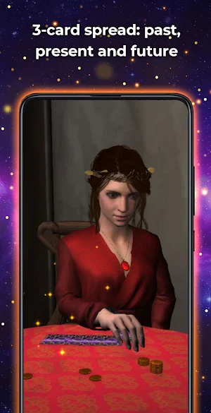 Tarot Reader in 3D - Free Tarot Drawing Screenshot 1