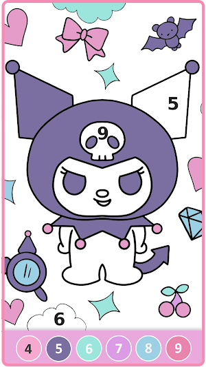 Ku-Romi Coloring By Number Screenshot 2