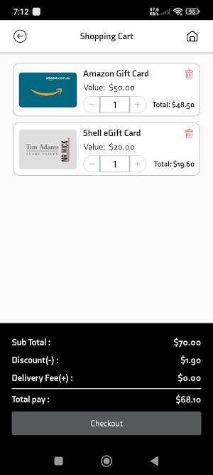 Tim Adams Rewards Screenshot 3