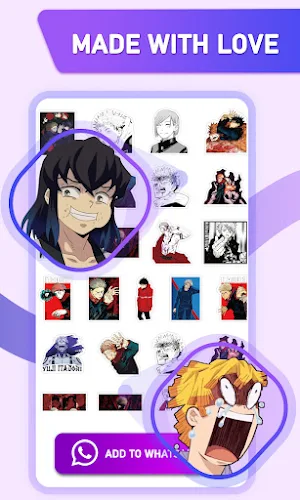 Anime Stickers for WhatsApp-Animated Anime Sticker Screenshot 3