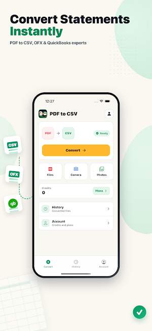 PDF to CSV Converter Screenshot 0