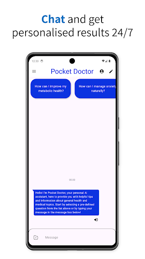 Pocket Doctor: AI Health Chat Screenshot 1