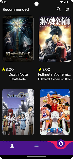 Anime Recommendations Screenshot 1