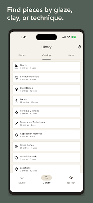 ClayTrace: Pottery Journal Screenshot 2