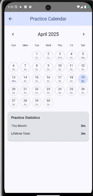 Practice Companion Screenshot 1