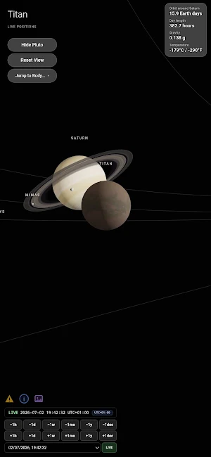 Simple Live Solar System Screenshot 1