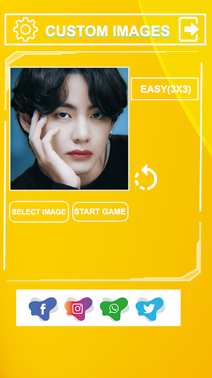 Kim Tae-Hyung Slide Puzzle Screenshot 2