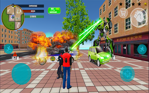 Rope Hero Gangster Crime City Screenshot 1