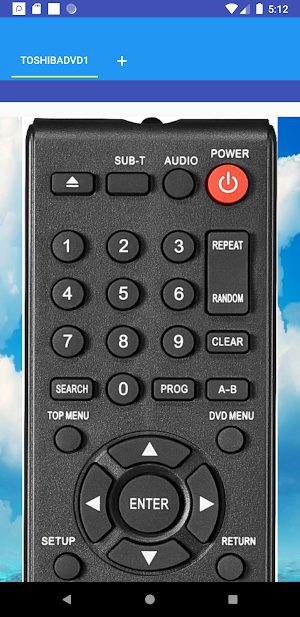 Toshiba DVD Player Remote Screenshot 3