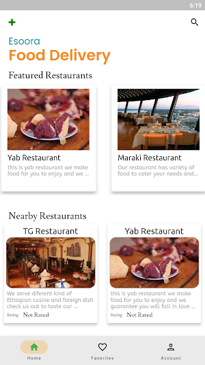Esoora Food Delivery Screenshot 1