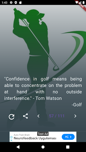 Golf Quotes Screenshot 0