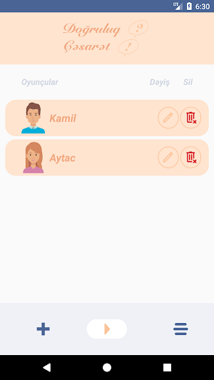 Doğruluq və cəsarət Screenshot 0