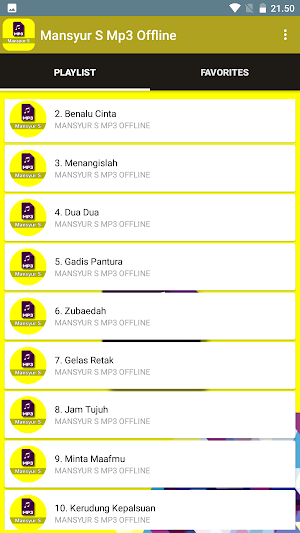 Mansyur S Mp3 Offline Screenshot 2