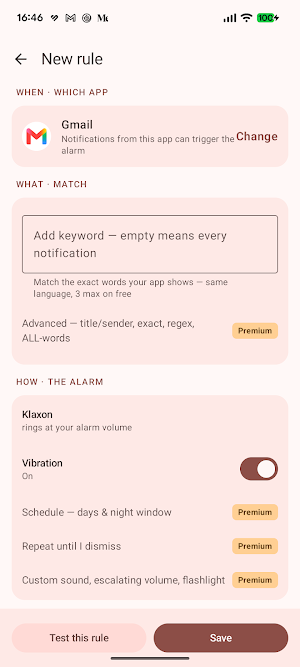 VIP Alarm — Notification Alarm Screenshot 2