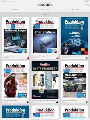 Produktion eMagazin Screenshot 0