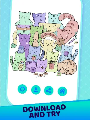Doodle By Numbers Coloring Book Screenshot 3
