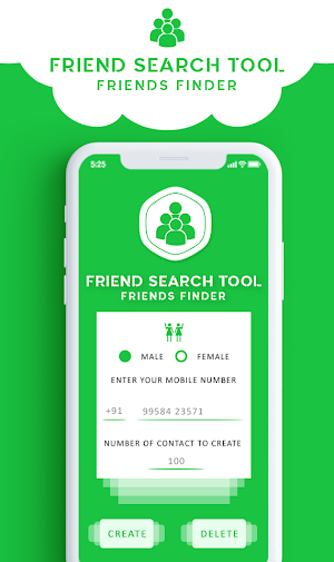 Friend search tool Simulator - Direct Chat 2021 Screenshot 1