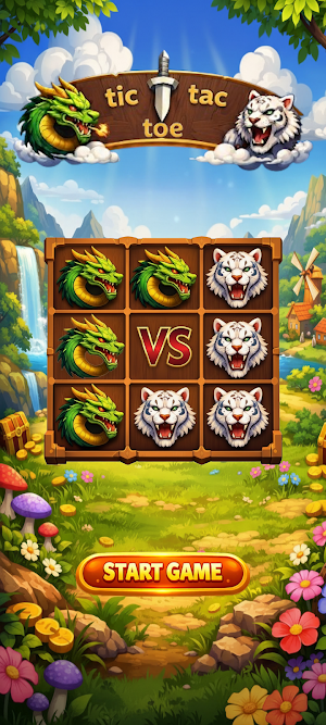 Dragon & Tiger – Tic Tac Toe Screenshot 0