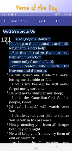 Holy Bible TPT Screenshot 1