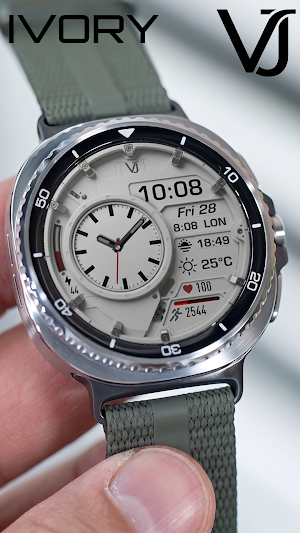VJ-IVORY HYBRİD WATCH FACE Screenshot 0